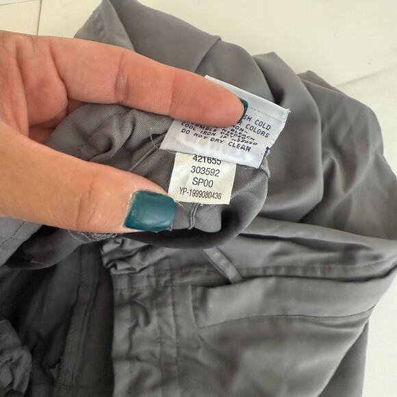 Vintage 2000 Y2K Old Navy Baggy Parachute Polyester Mens Pants Gray - L - Picture 10 of 12